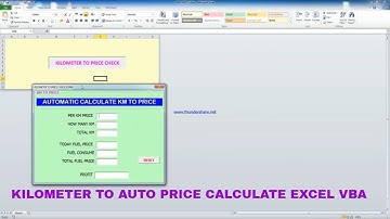 Kilometer to Price Calculation Using Excel VBA Userform | Sum, Multiplication and Subtraction