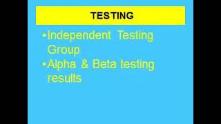 Higher Computing   Software Development   Software Development Process Summary Wealth
