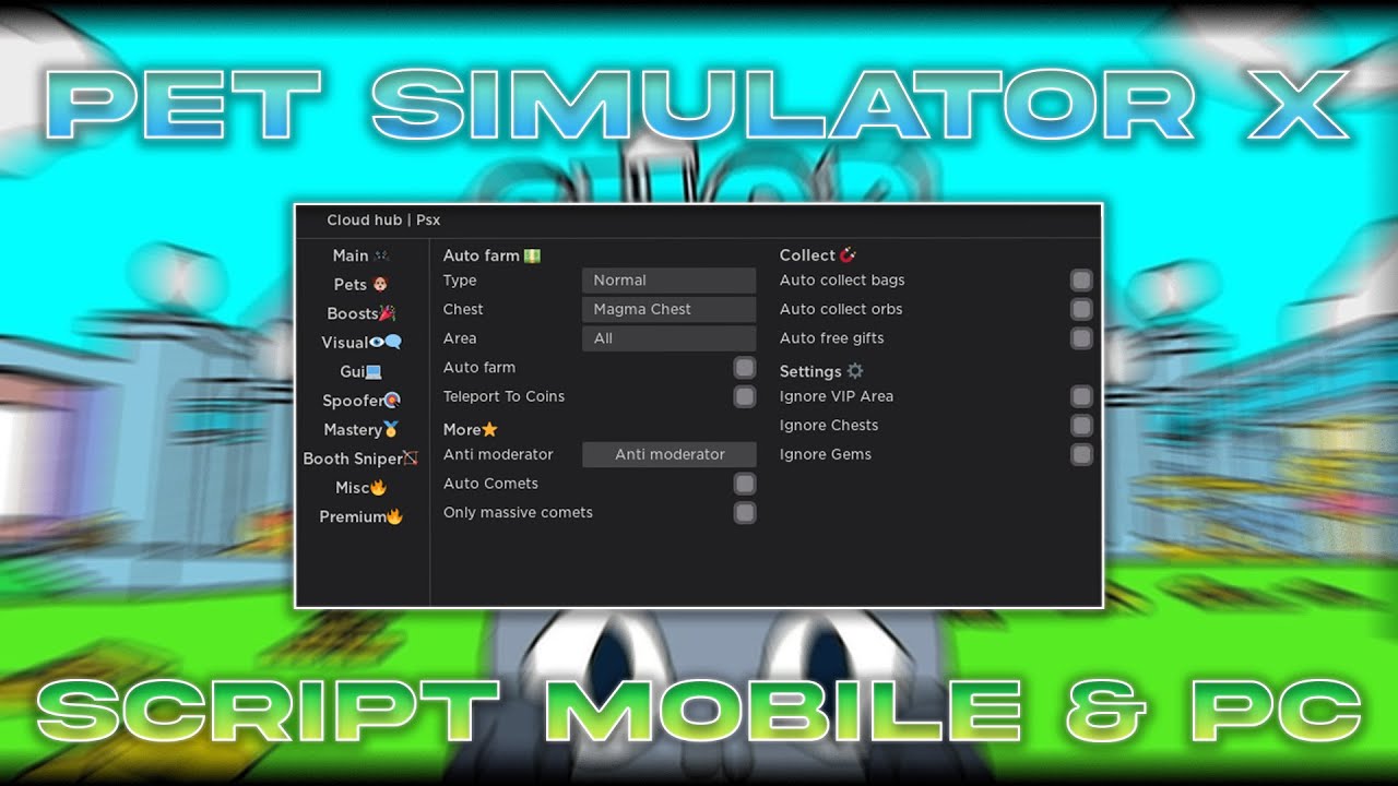 Cloud Hub Pet Simulator X PC/Mobile Script - Arceus X