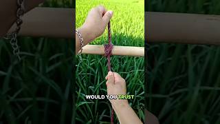 This Knot Could Save Your Gear! 😳 Quick, Easy & Unbreakable! #knot #technique #rope #interesting Wealth