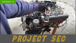 PROJECT SEC - EP13: Degreasing my $175 Junkyard Mercedes M117 Engine