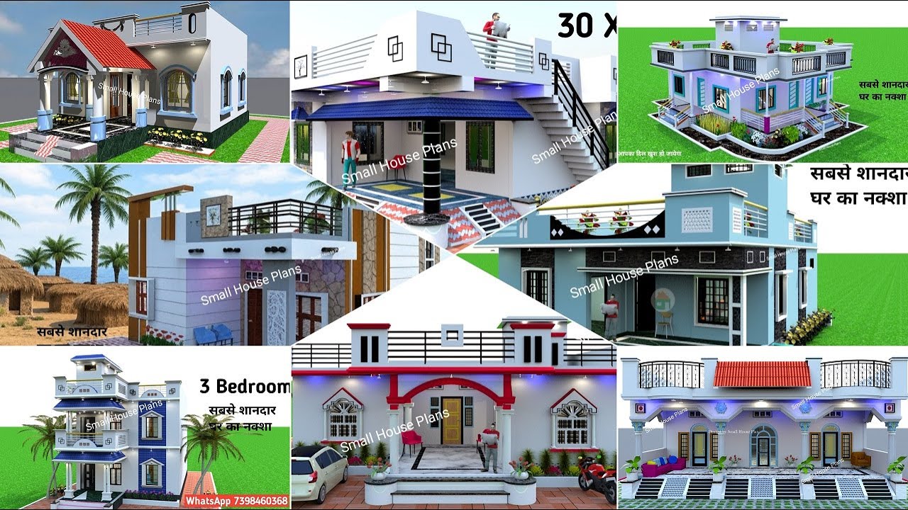 Top 20 Most Beautiful Single floor village house design idea | Middle Class  Lovely House Idea, image size:1280x720