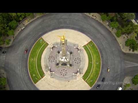 Paseo de la Reforma México desde el aire - DJI Phantom