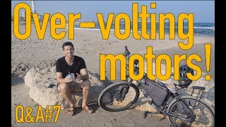 Overvolting an electric bicycle motor for more speed! Q&A#7