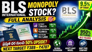 BLS International Stock Analysis 🚀 50% Upside Left? | Monopoly Business Stock Telugu #multibagger 