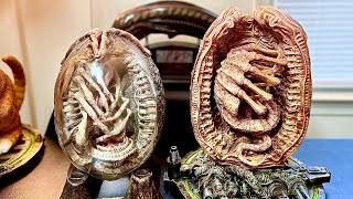 Golf Studio Alien Egg VS Vlado Art Alien Egg Comparison Review - H.R. Giger - Custom Ovomorph Statue