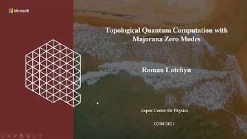 Topological Quantum Computation with Majorana Zero Modes by Roman Lutchyn