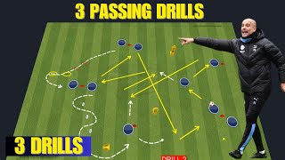 🎯Pep Guardiola - High Intensity Passing Combination Drills / 3 Passing Drills