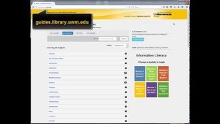 Signing in to LibGuides