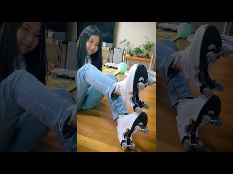 <strong>롤러슈즈</strong> 신고 집 밖으로 나가기 roller shoes #shorts