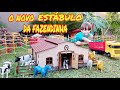 Fazendinha de Brinquedo | Vaca Boi Cavalo Cabra | Estábulo Novo | Caminhão de boi | Toy Farm Cow