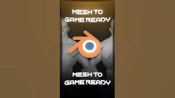 Mesh to game ready in 3D art #blender3d #3dgamedevelopment #gameengine #indiedev #blender