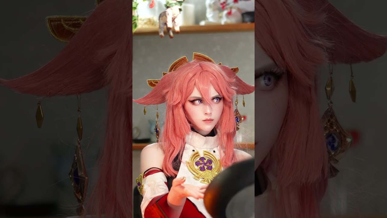 Did i do it right? :3 #cosplay #genshin #raidenshogun #yaemiko #cooking