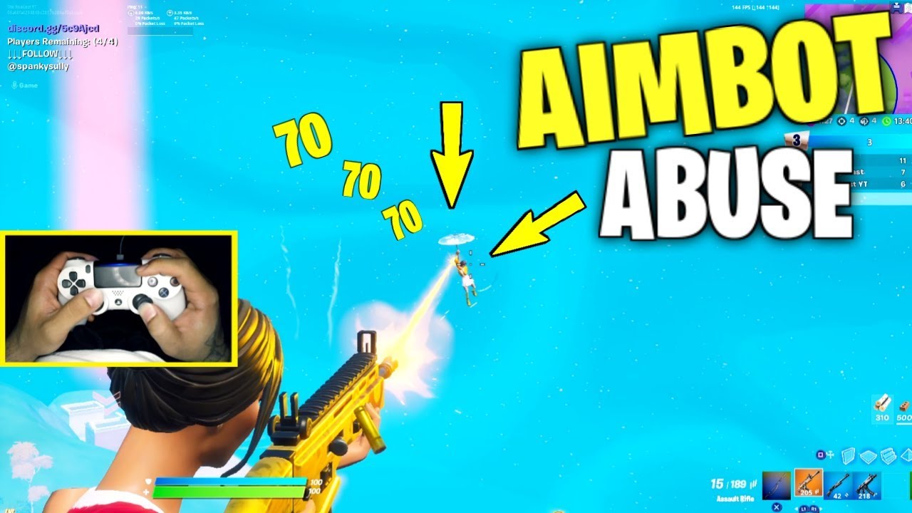 how to turn on aimbot in fortnite ps4