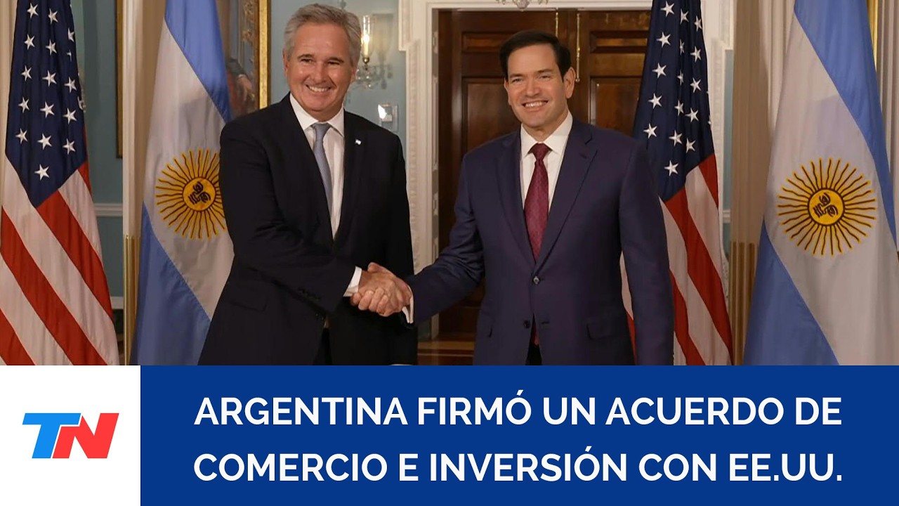 Argentina firmó un acuerdo de comercio e inversión con EE.UU. - YouTube