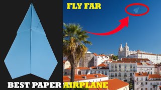 Amazing Paper Airplane fly far - ORIGAMI AIRCRAFT(DIY TUTORIAL) ✈️🎖️