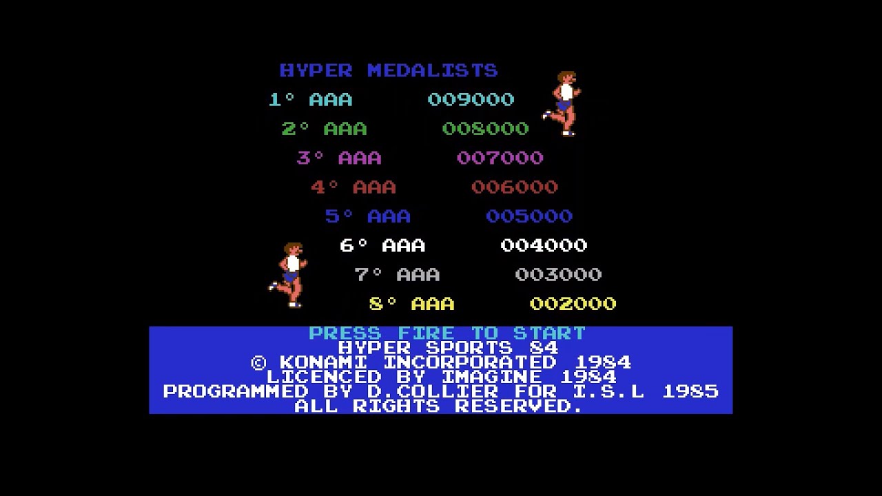 Commodore 64 Longplay [256] Hyper Sports (EU)