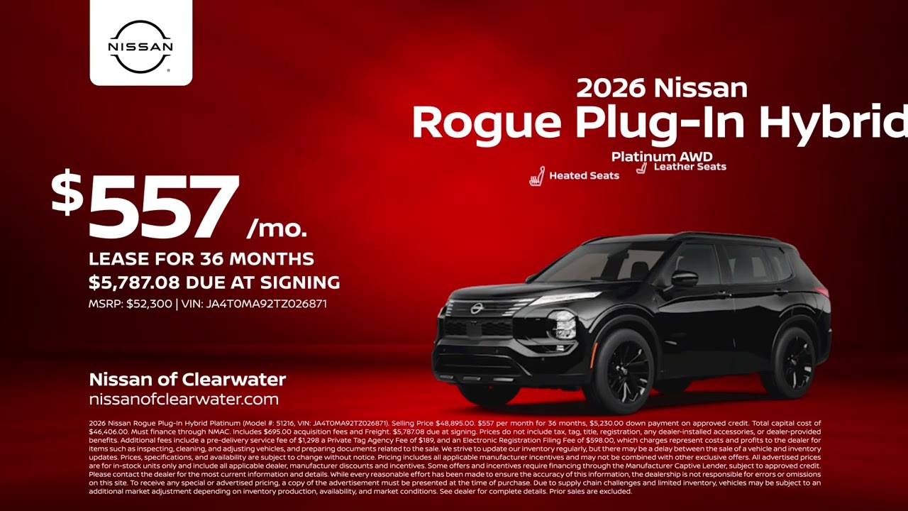 Nissan Rogue Plug-In Hybrid 07/24/2026 7728398 - YouTube