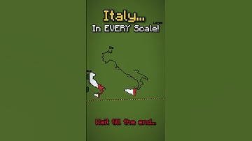 Italy in EVERY SCALE! #minecraft #italy #italia #minecraftmaps #geography