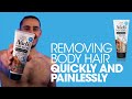How to remove body hair with nads for men hair removal cream  demo  tutorial