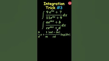 Integration Tricks For NDA Air Force Navy | Integration Short Trick 3 #Shorts Exponential Term