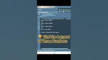 🔥 Find the Largest of Three Numbers in Java | Most Asked Coding Question 💡 | LearnWithRehan#numbers