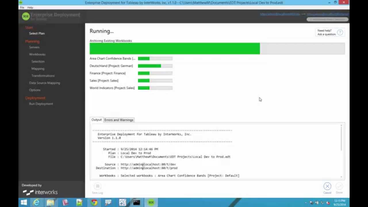 Enterprise Deployment Tool for Tableau Preview - YouTube