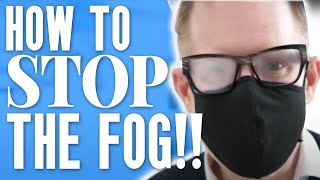 How To Stop Glasses From FOGGING While Wearing A Face Mask