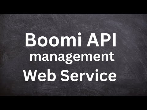 Boomi API Management | Exposing A Web Service 01