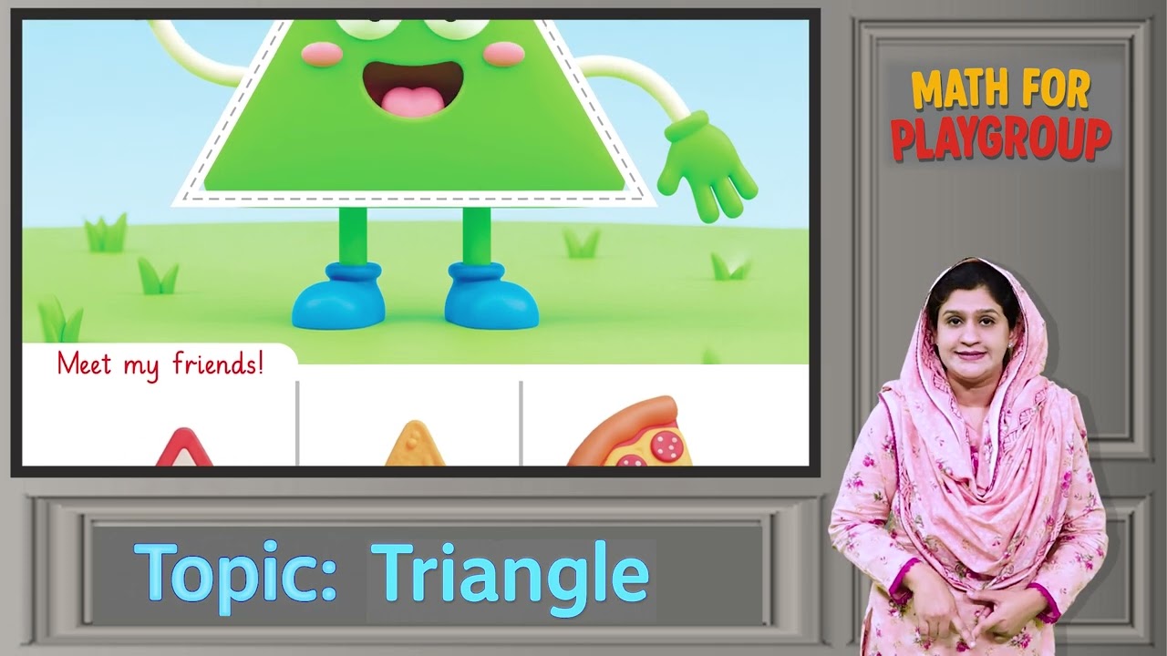 Math for Kids 3+ | Teaching 2D Shape Triangle | Teacher Guide