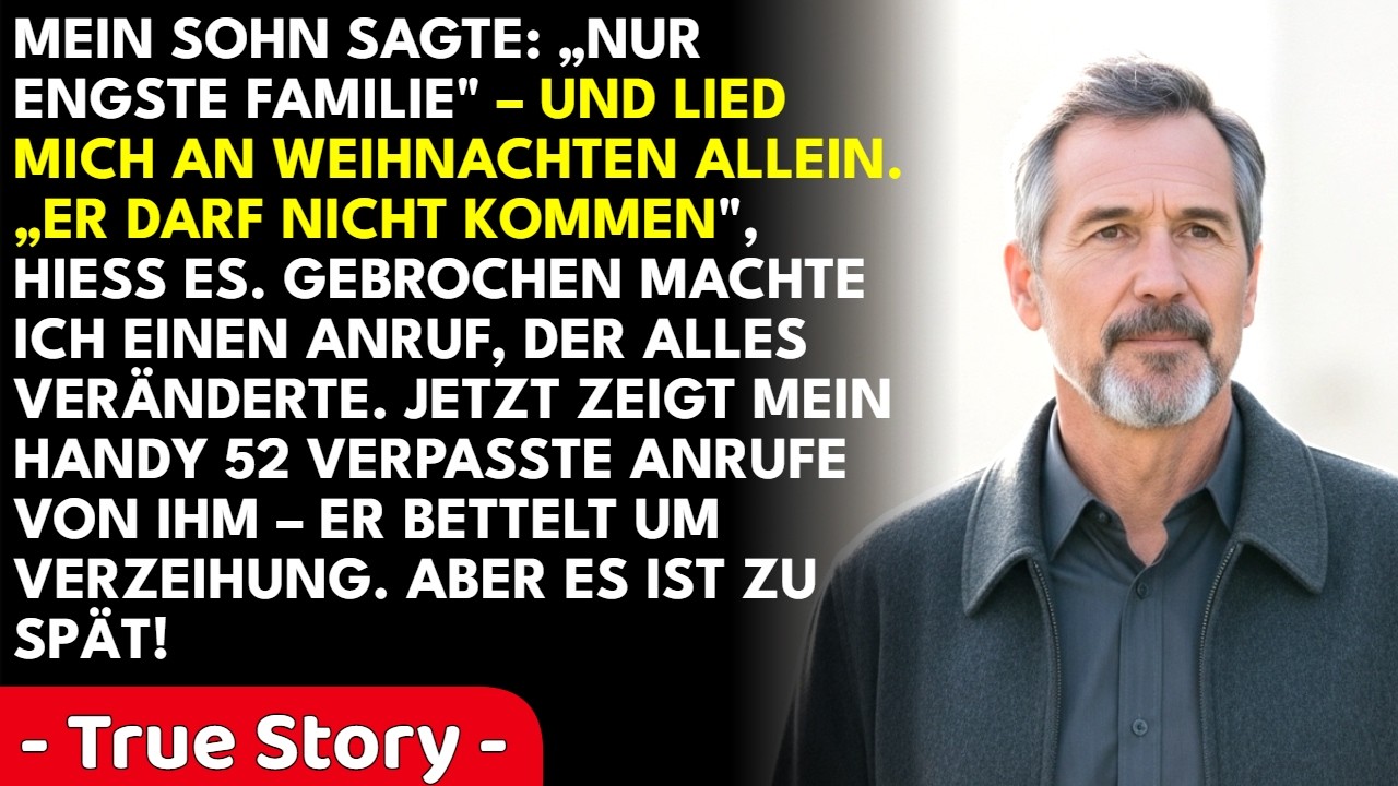 Als mein Sohn sagte „nur die engste Familie" zu Weihnachten, stand ich mit mehligen Händen in der Küche und backte die Zimtsterne seiner verstorbenen Mutter. Ich habe nie etwas gesagt, nie...