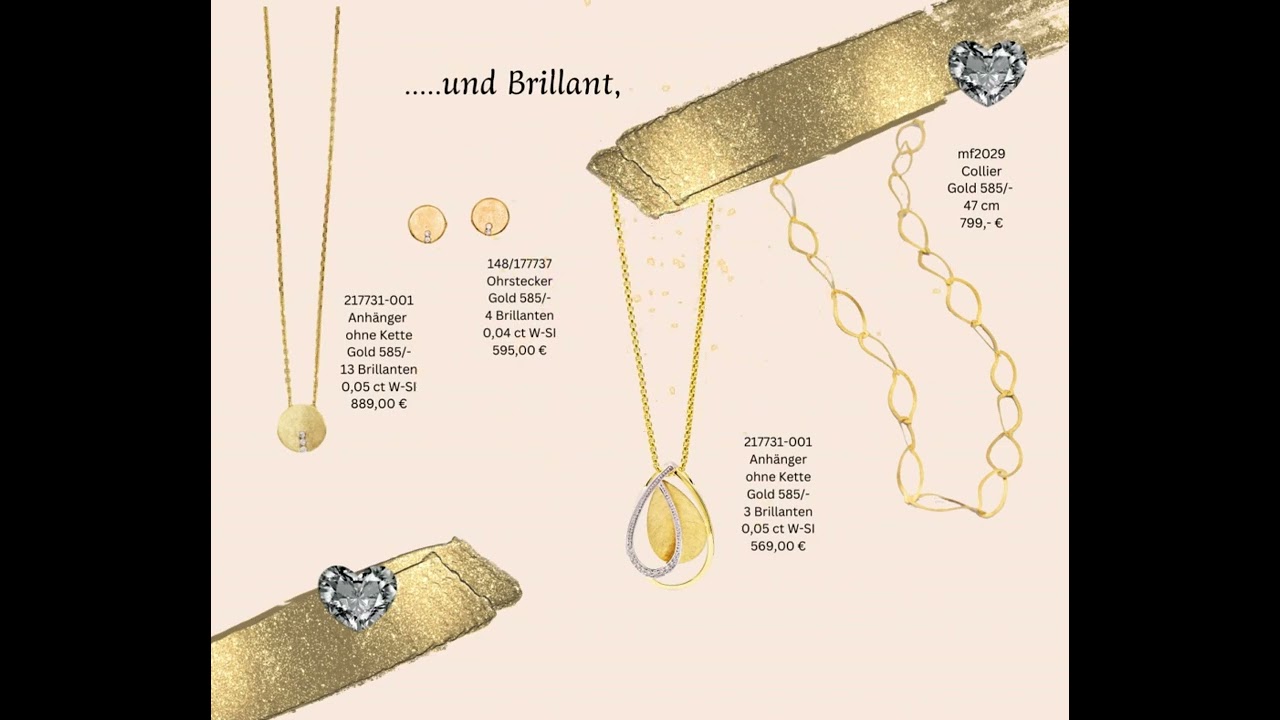 Schöner Goldschmuck