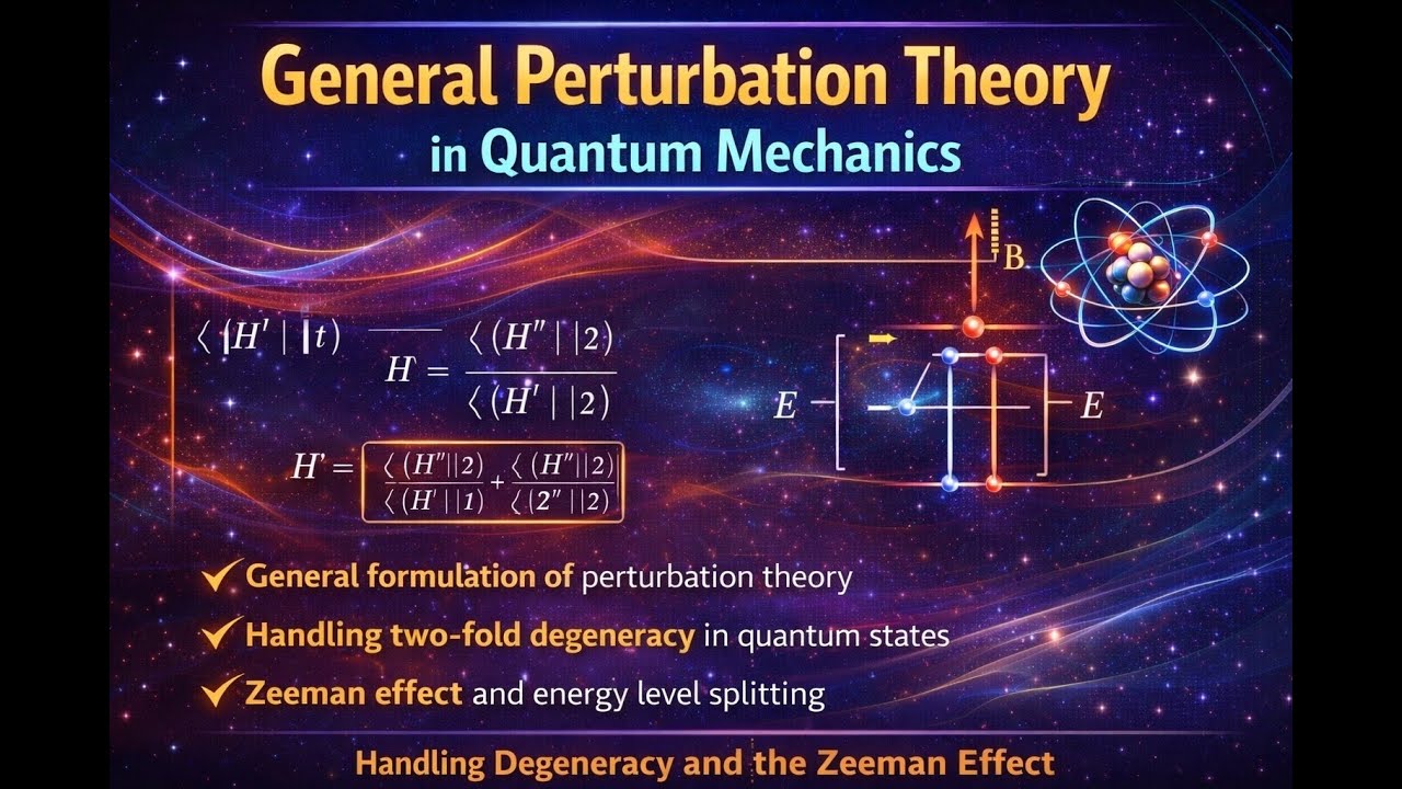 Теория вырожденных возмущений в квантовой механике | Объяснение двукратного вырождения и эффекта ...