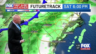 Sunny stretch gives way to much needed rain Saturday