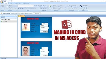 How to make ID Card in Ms-Access ? || making id || ticks of ms access || NSCSM