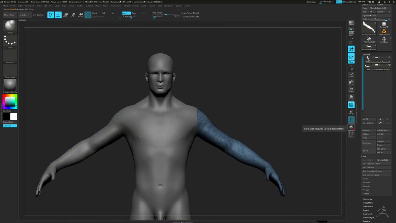 ZBrush Live Boolean Quick Cut Example YouTube