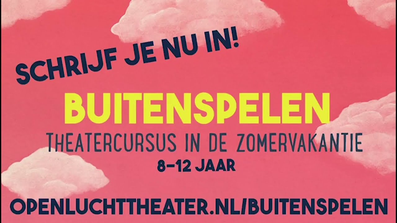 Theatercursus BuitenSpelen in de zomervakantie