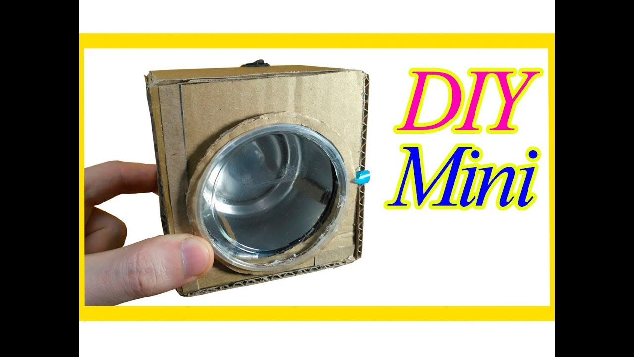Diy Mini Washing Machine From Cardboard YouTube
