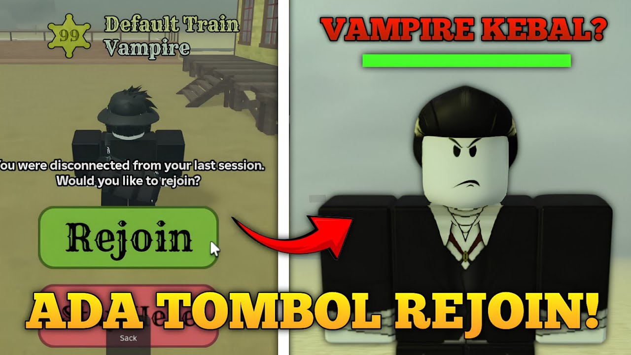 Cara Mengembalikan Tombol REJOIN di Dead Rails Roblox