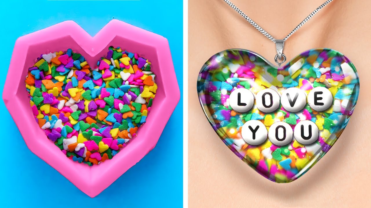 HEART-WARMING DIY JEWELRY | Cool Mini Crafts With Polymer Clay, 3D-Pen, Epoxy Resin And Glue Gun