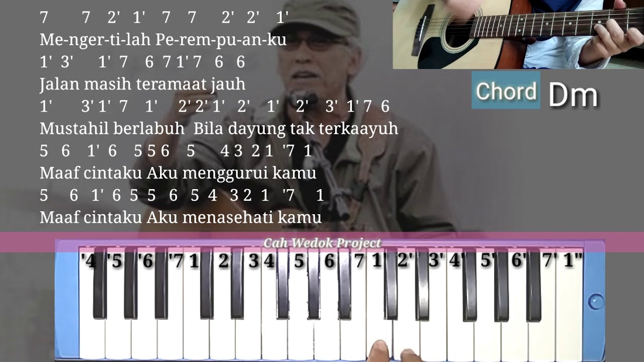 Chord gitar maaf cintaku Iwan fals dan not pianika maaf cintaku YouTube