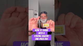 How To Shave With a STRONG Razor-R41 One-Pass #razor #shaving #strong #skincare #new