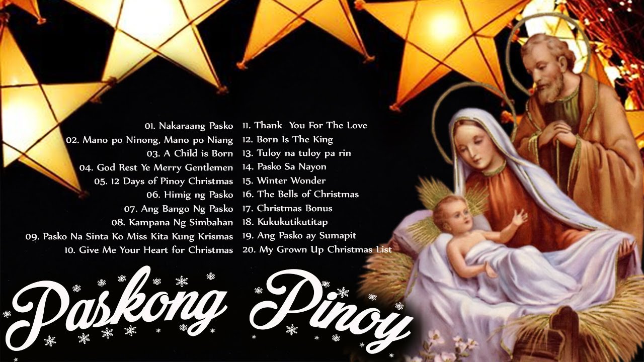 Top 100 Paskong Pinoy 2021 Tagalog Christmas Songs Lyrics 🔔 Traditional