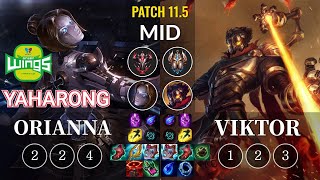 JAG Yaharong Orianna vs Viktor Mid - KR Patch 11.5