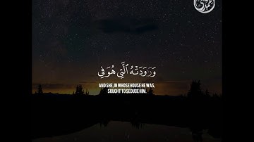 ﴿وَراوَدَتهُ الَّتي هُوَ في بَيتِها﴾ من سورة " يوسف"  القـارئ احمد الشافعي 🤍🌱.
