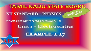 XII Physics Unit - Electrostatics -  Example 1. 17