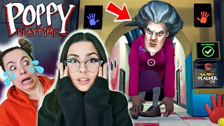 Dev Scary Teacher Korkunç Öğretmen Peşi̇mi̇zde Poppy Playtime Yeni̇ Mod Eylül Lal