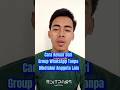 Cara Keluar Dari Group WhatsApp Tanpa diketahui Anggota Lain #shorts #tutorial #tipsandtricks