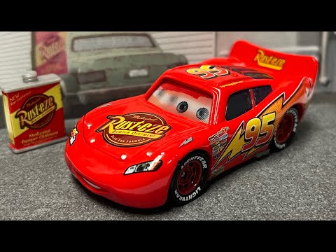 Y160 MATTEL CARS マットトラック＆ライトニングマックィーン 希少 Mattel Disney•Pixar Cars *CHASE Lenticular Eyes Rust-eze