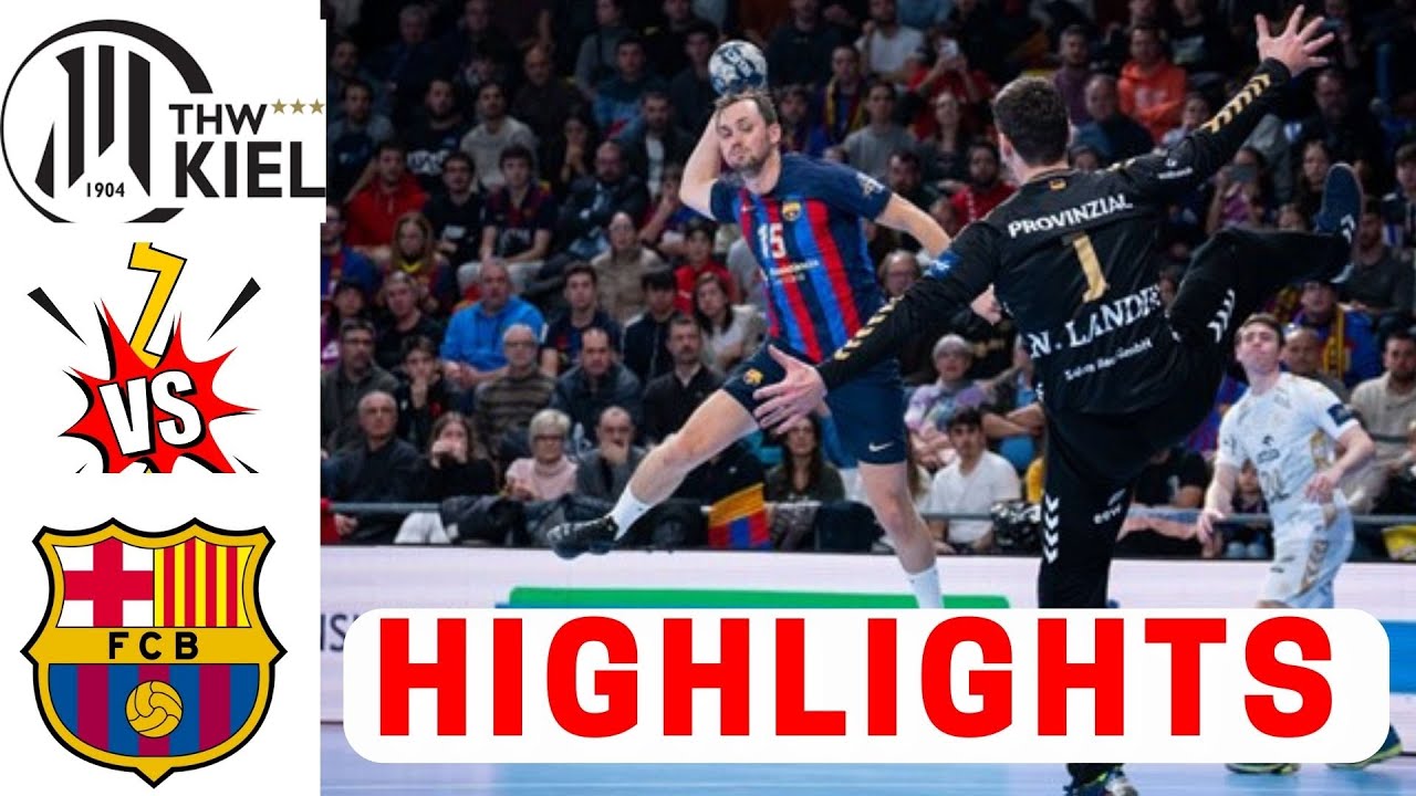 FC Barcelona vs thw kiel full game highlights EHF champions league 2022
